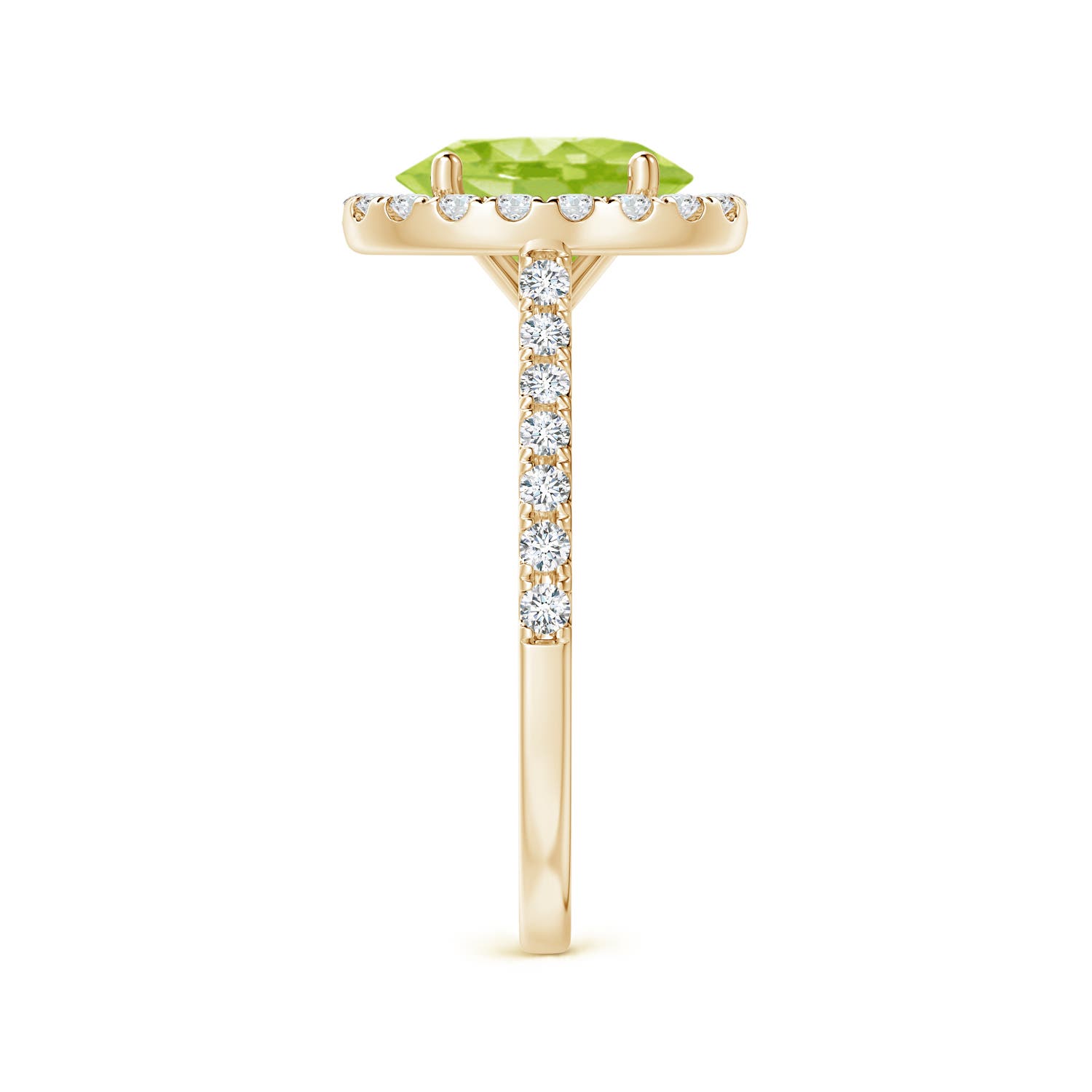 AA - Peridot / 2.35 CT / 14 KT Yellow Gold