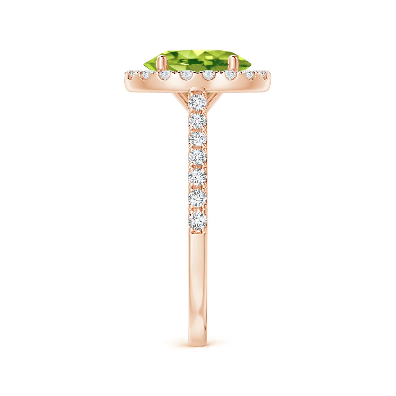 AAA - Peridot / 2.35 CT / 14 KT Rose Gold