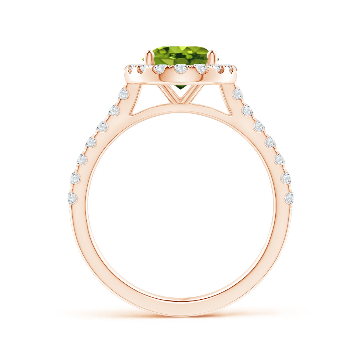 AAAA - Peridot / 2.35 CT / 14 KT Rose Gold