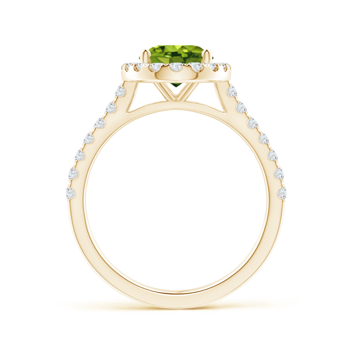 AAAA - Peridot / 2.35 CT / 14 KT Yellow Gold