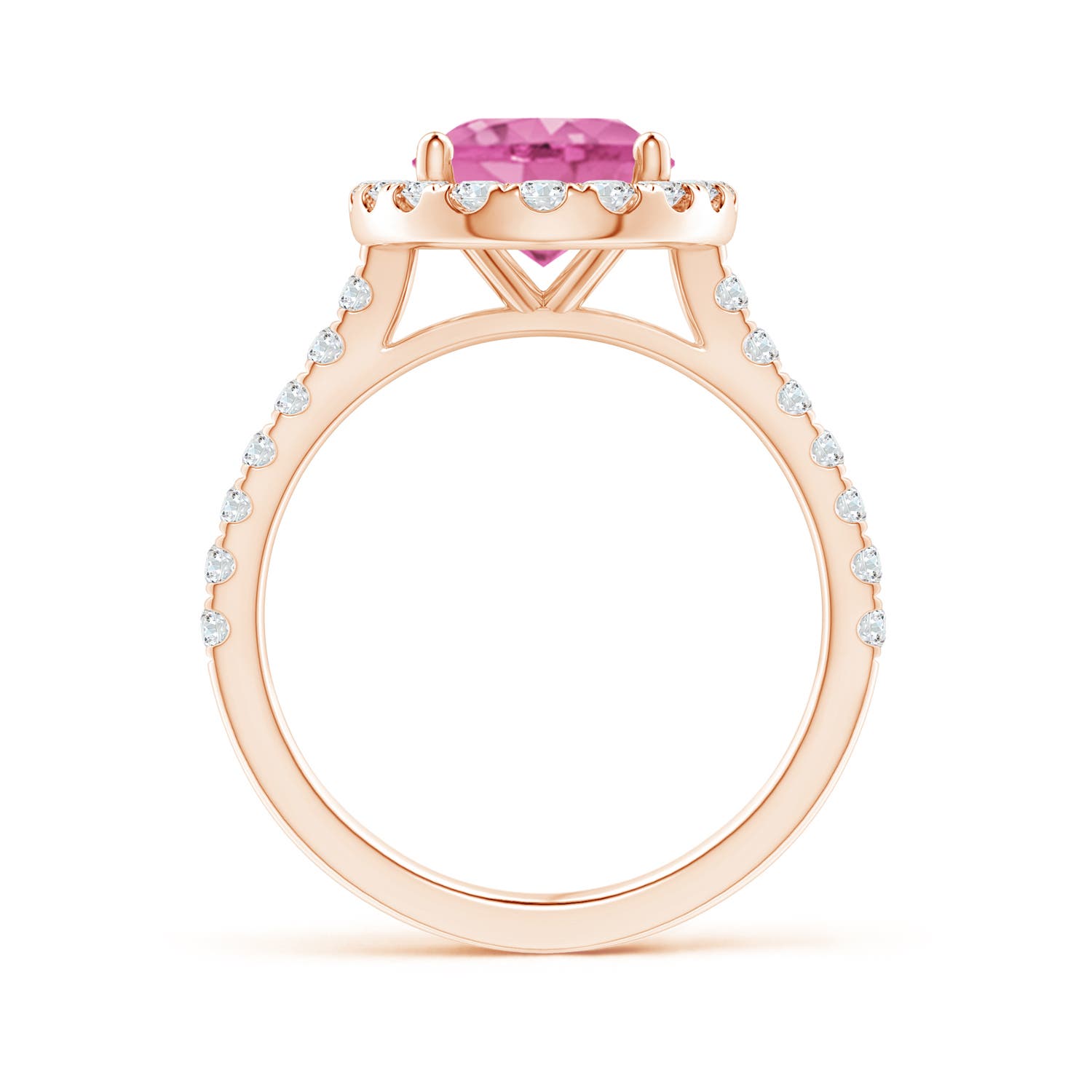 AA - Pink Sapphire / 3.67 CT / 14 KT Rose Gold