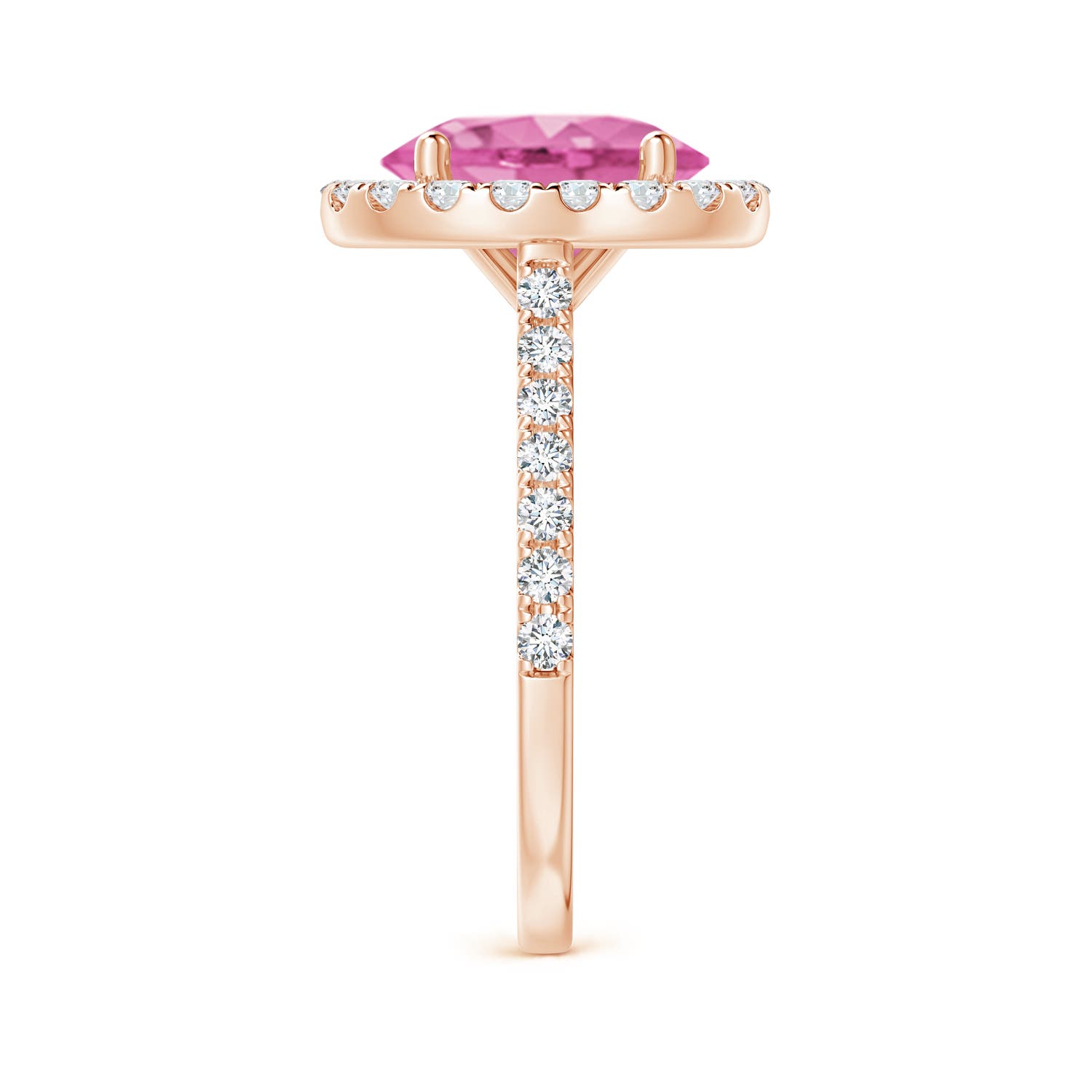 AA - Pink Sapphire / 3.67 CT / 14 KT Rose Gold