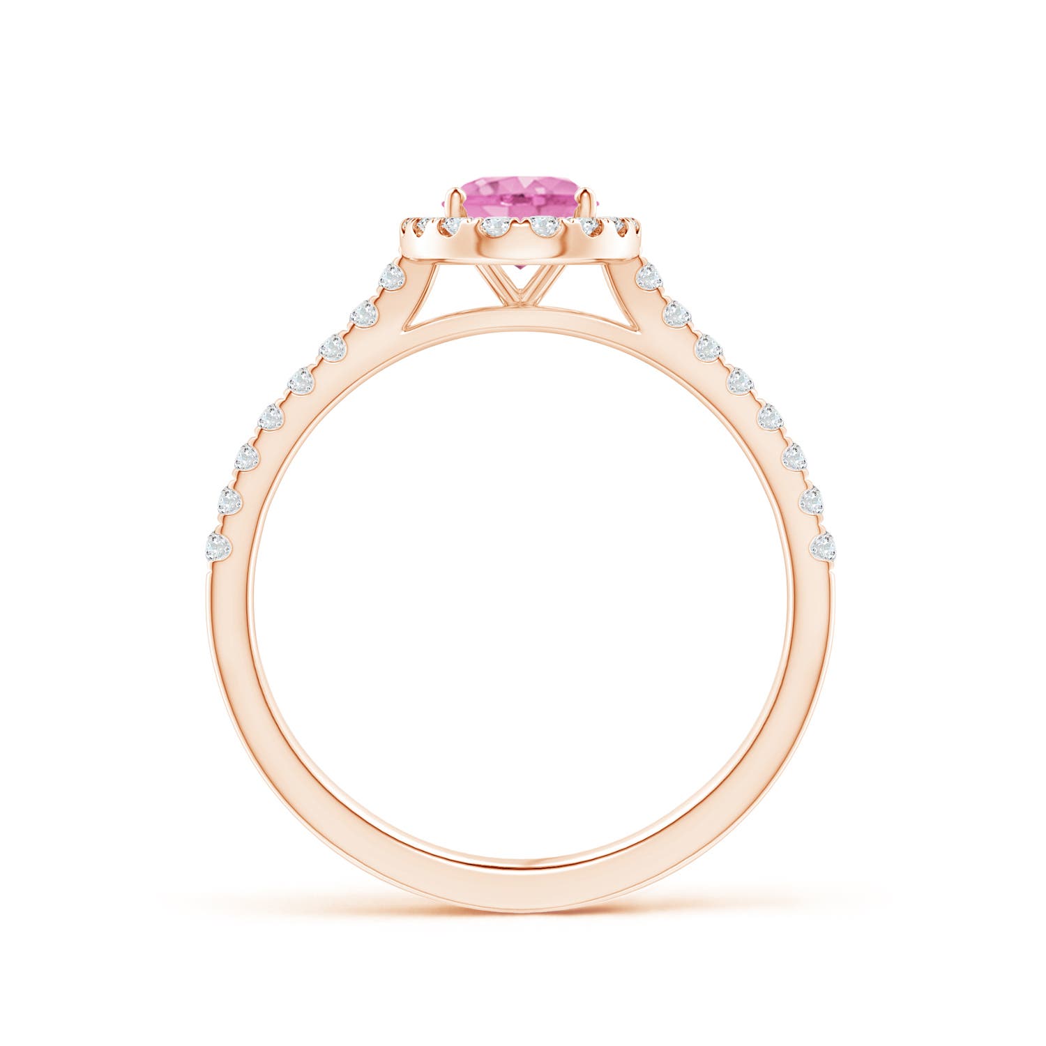 A - Pink Sapphire / 1.11 CT / 14 KT Rose Gold