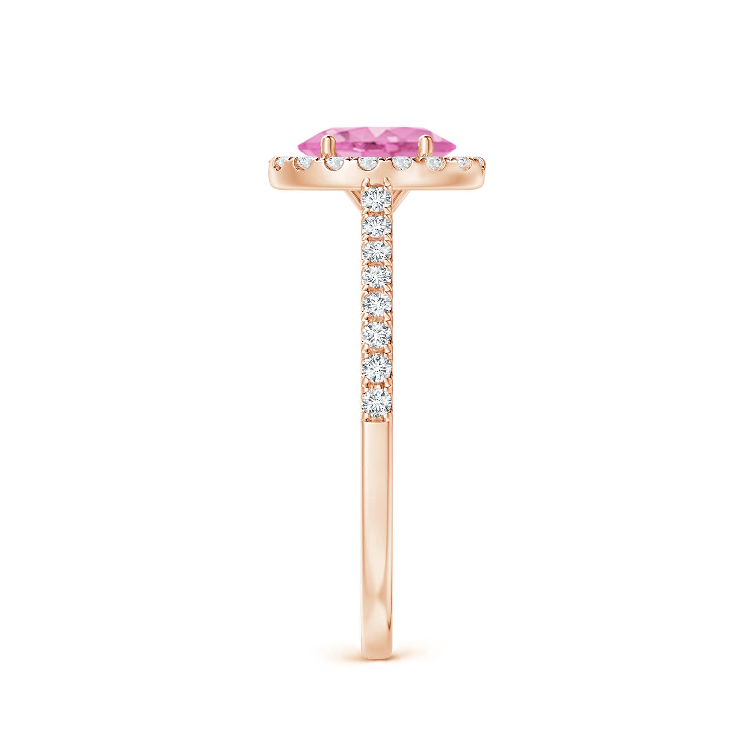 A - Pink Sapphire / 1.11 CT / 14 KT Rose Gold