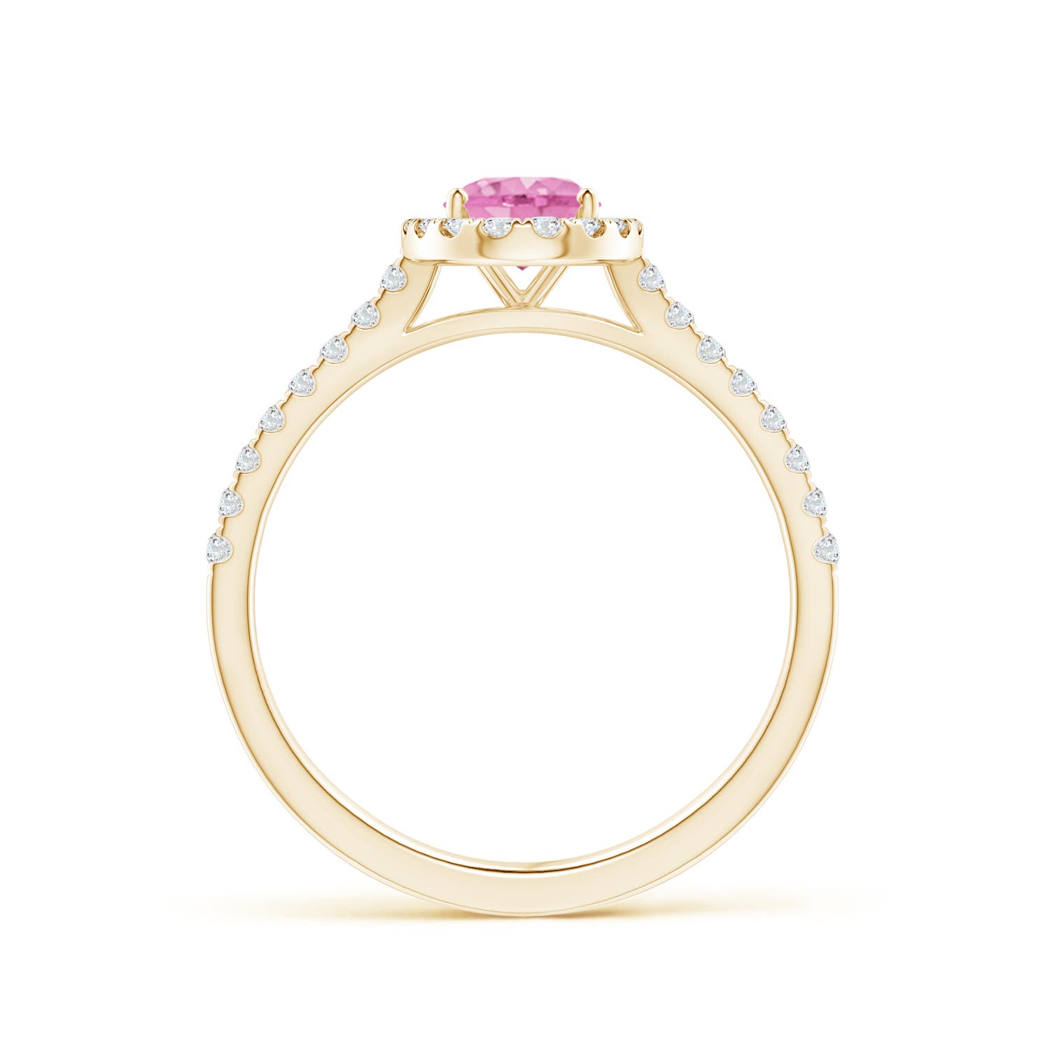 A - Pink Sapphire / 1.11 CT / 14 KT Yellow Gold