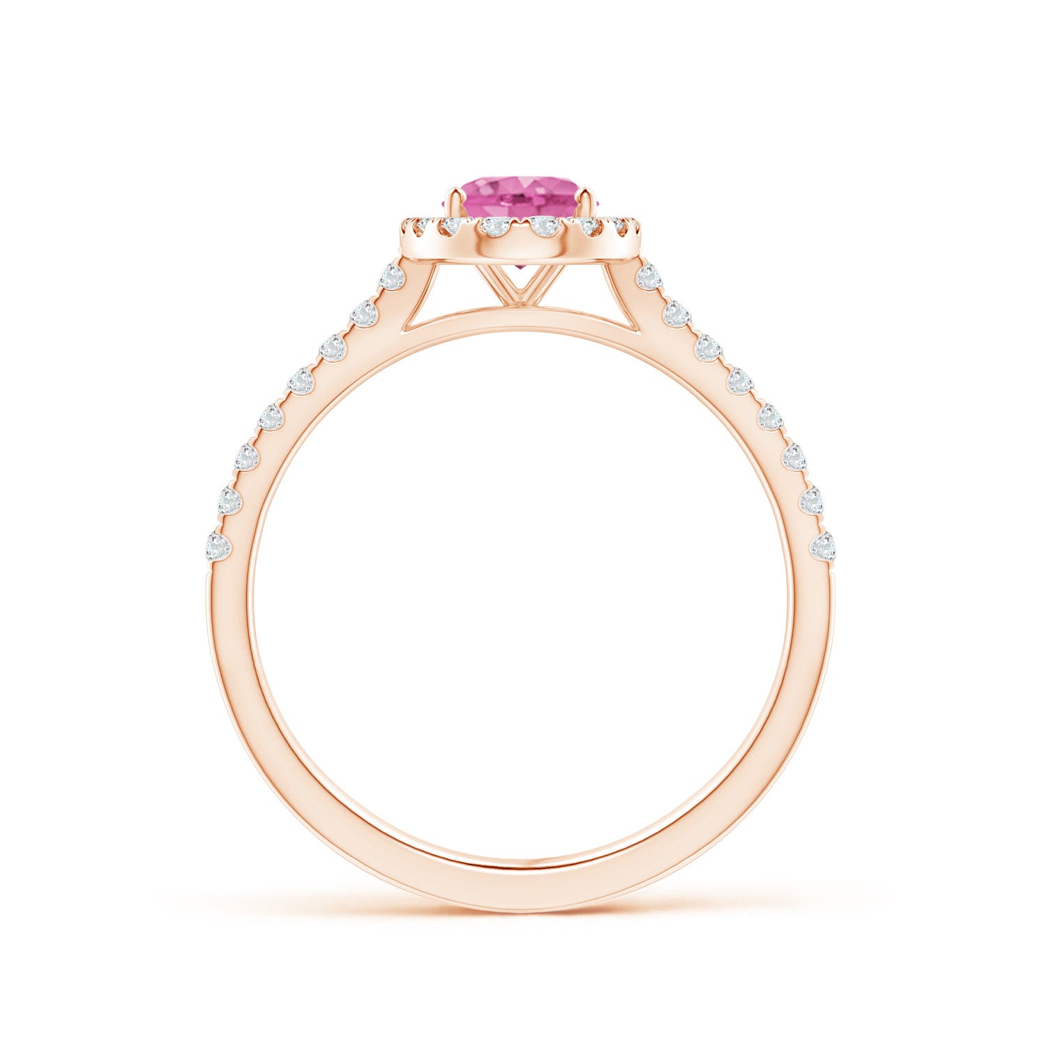 AA - Pink Sapphire / 1.11 CT / 14 KT Rose Gold