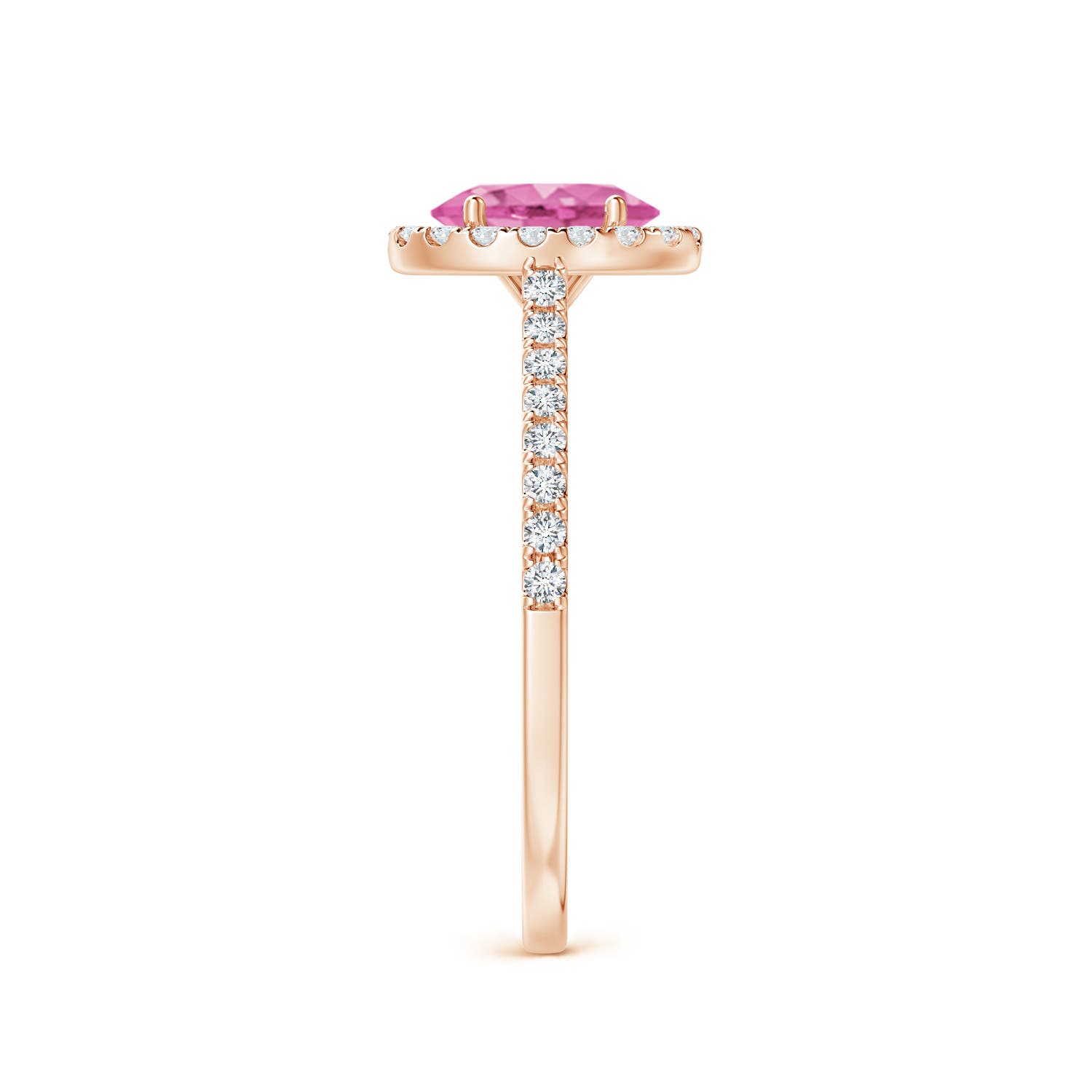 AA - Pink Sapphire / 1.11 CT / 14 KT Rose Gold