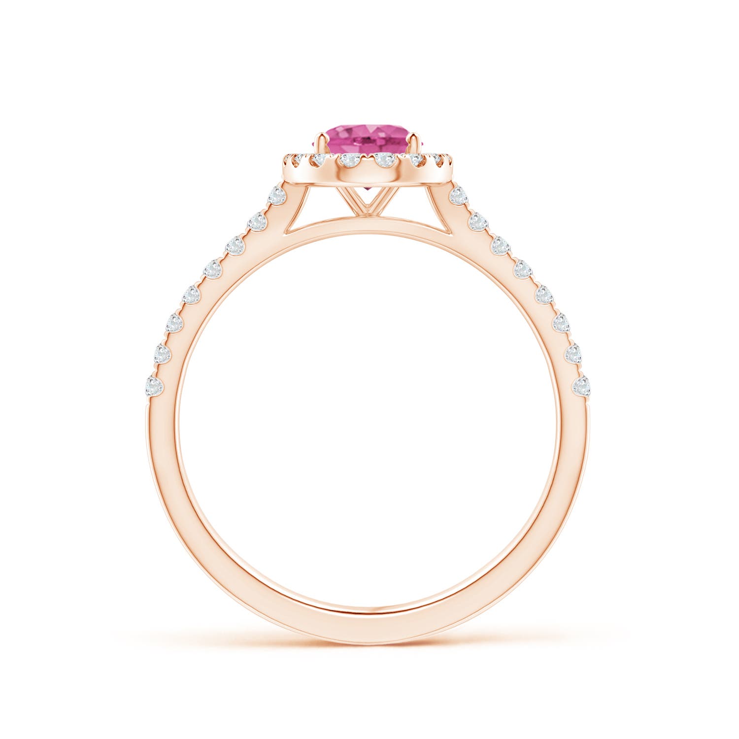 AAA - Pink Sapphire / 1.11 CT / 14 KT Rose Gold