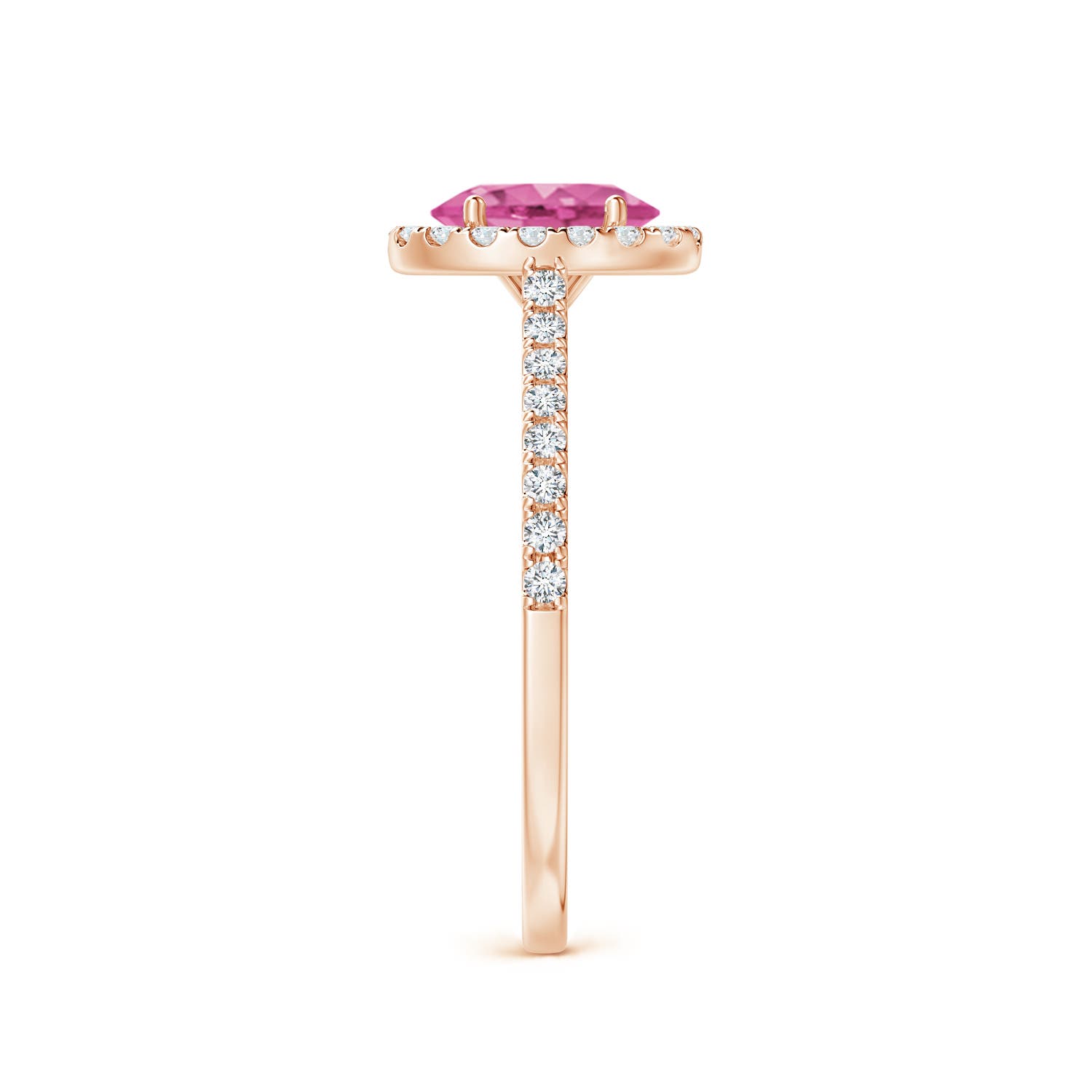 AAA - Pink Sapphire / 1.11 CT / 14 KT Rose Gold