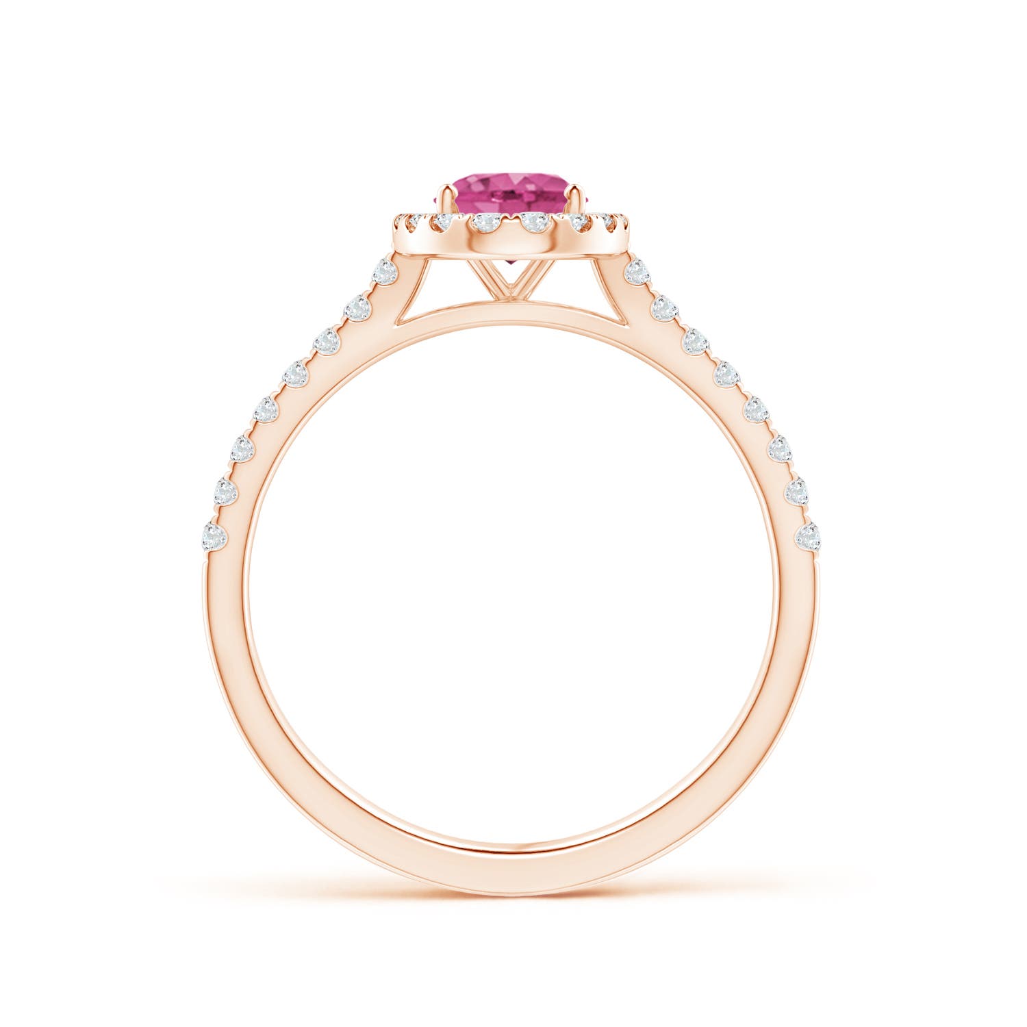 AAAA - Pink Sapphire / 1.11 CT / 14 KT Rose Gold