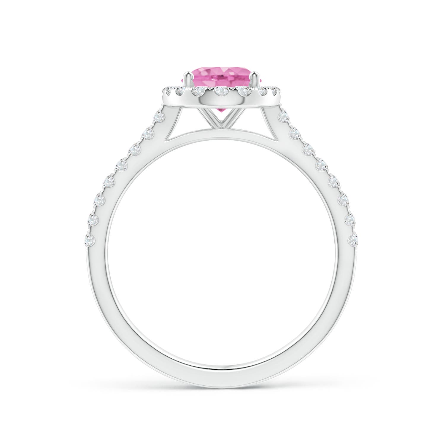 A - Pink Sapphire / 1.79 CT / 14 KT White Gold