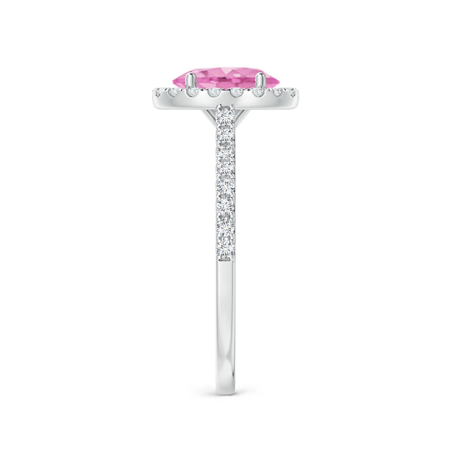 A - Pink Sapphire / 1.79 CT / 14 KT White Gold