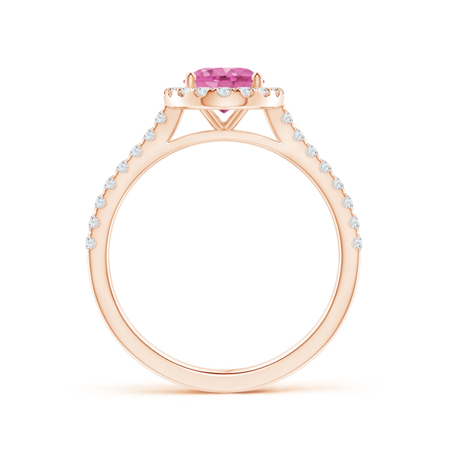 AA - Pink Sapphire / 1.79 CT / 14 KT Rose Gold