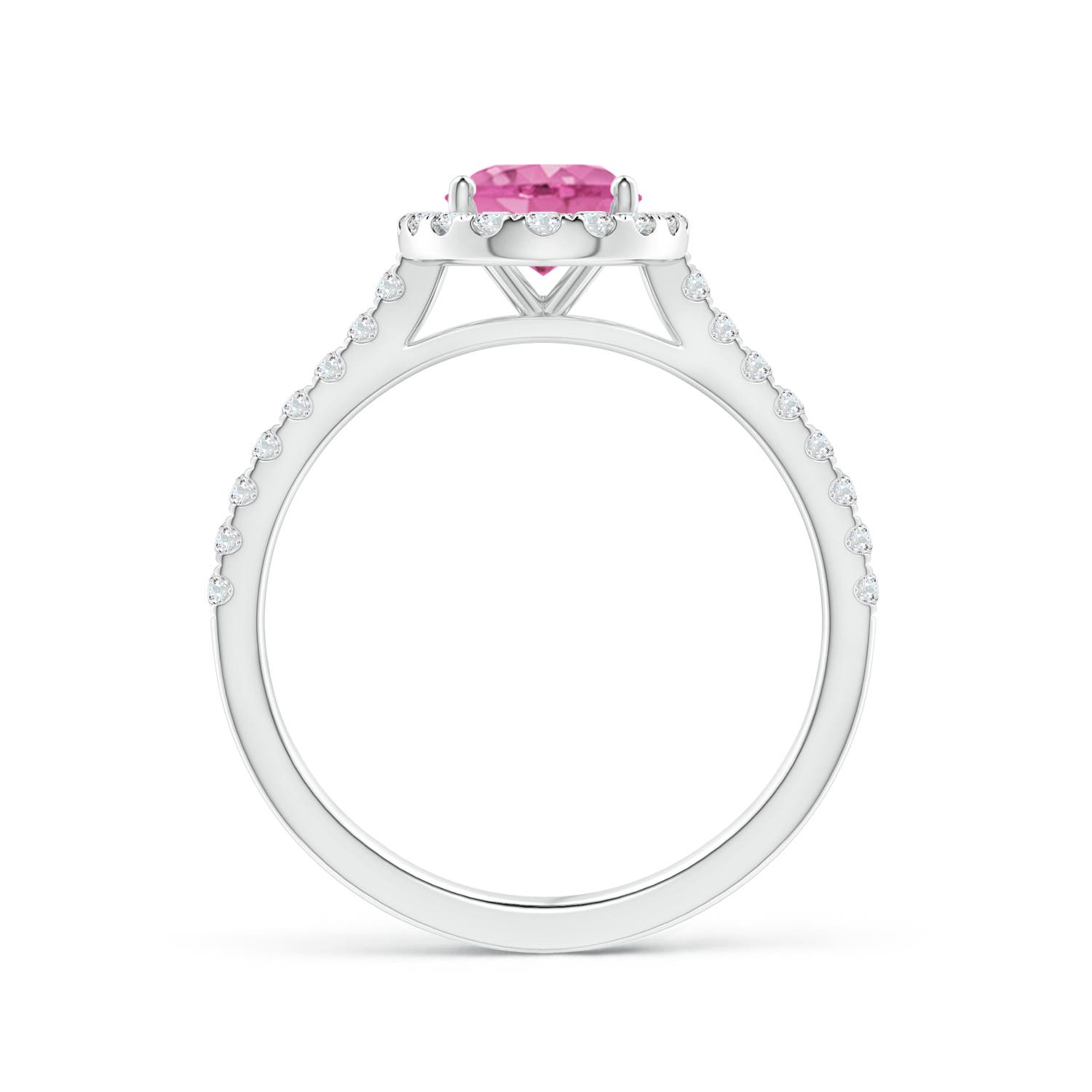 AA - Pink Sapphire / 1.79 CT / 14 KT White Gold