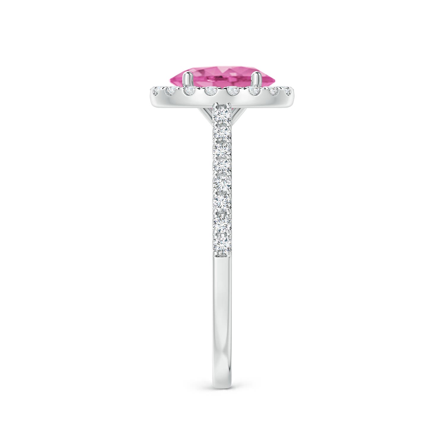 AA - Pink Sapphire / 1.79 CT / 14 KT White Gold