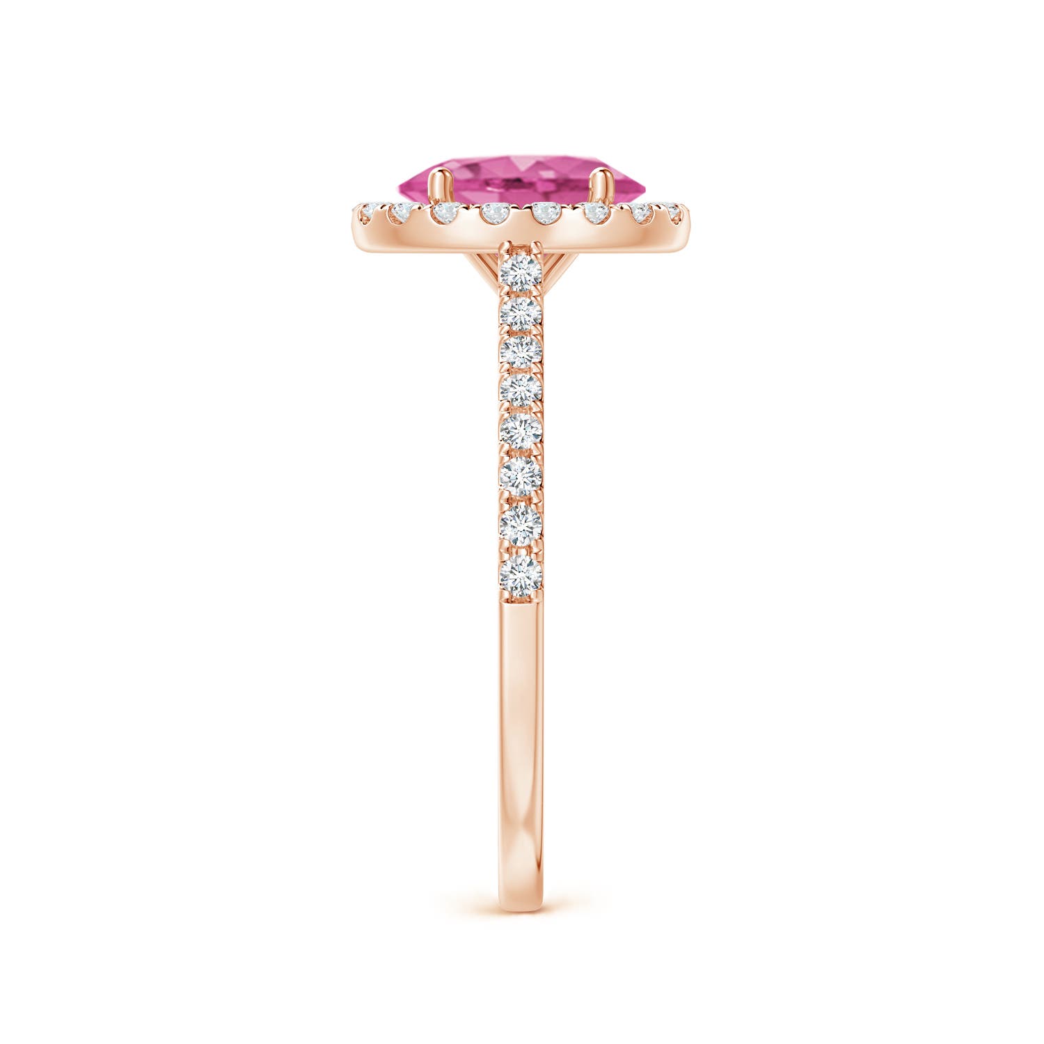 AAA - Pink Sapphire / 1.79 CT / 14 KT Rose Gold