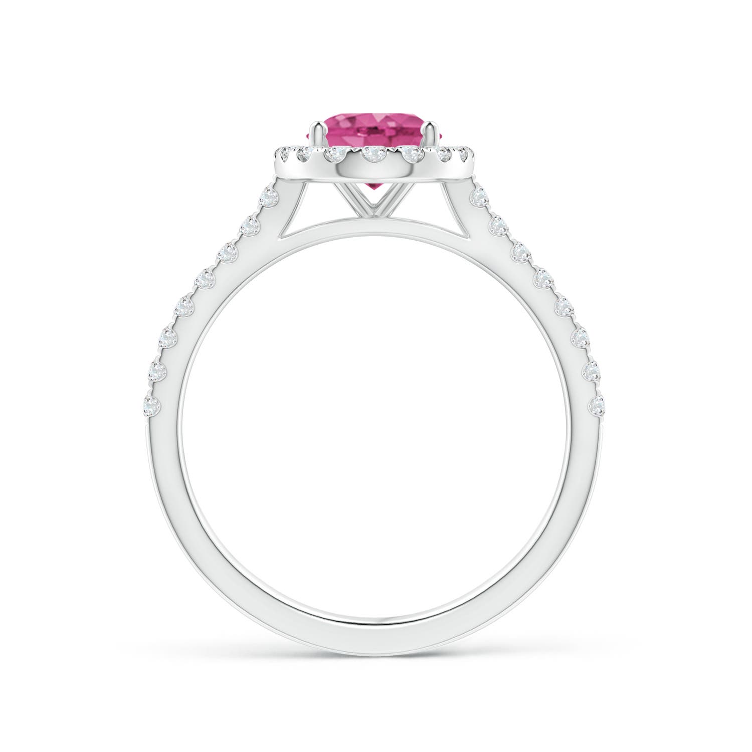 AAAA - Pink Sapphire / 1.79 CT / 14 KT White Gold