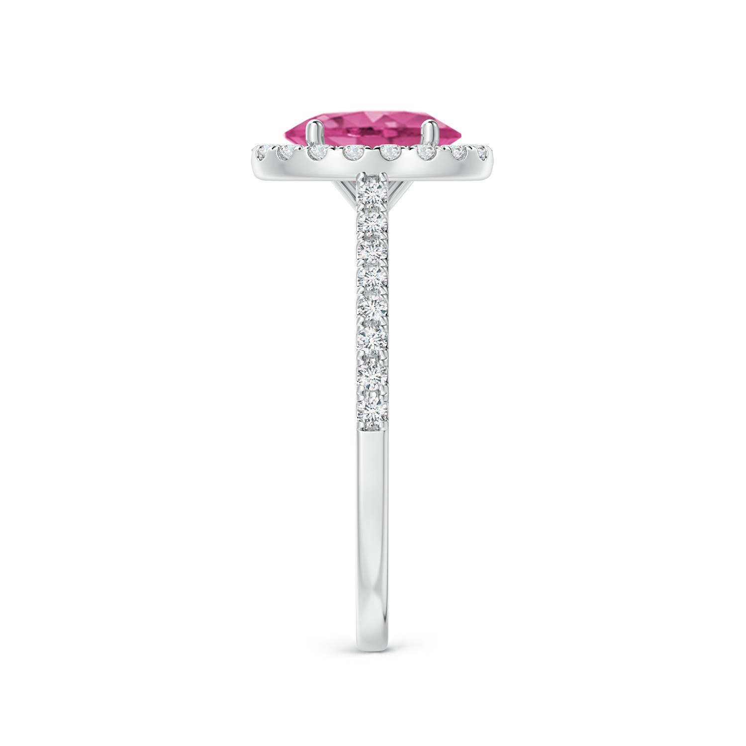 AAAA - Pink Sapphire / 1.79 CT / 14 KT White Gold