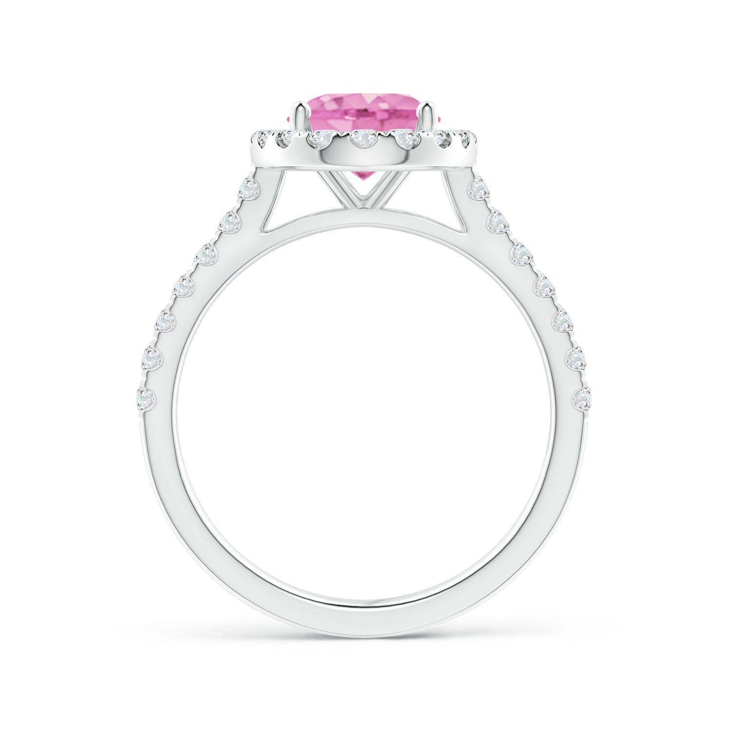 A - Pink Sapphire / 2.35 CT / 14 KT White Gold