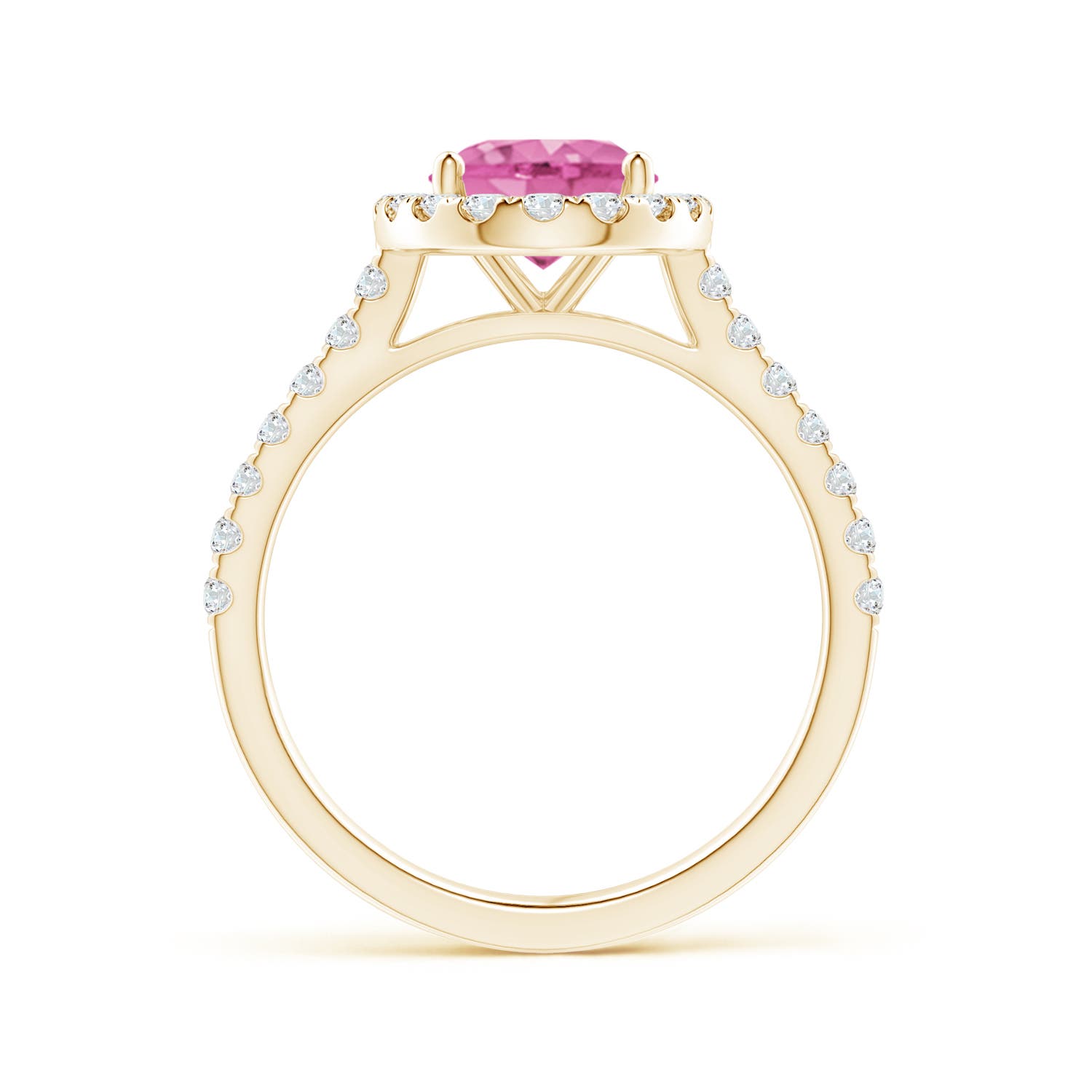 AA - Pink Sapphire / 2.35 CT / 14 KT Yellow Gold