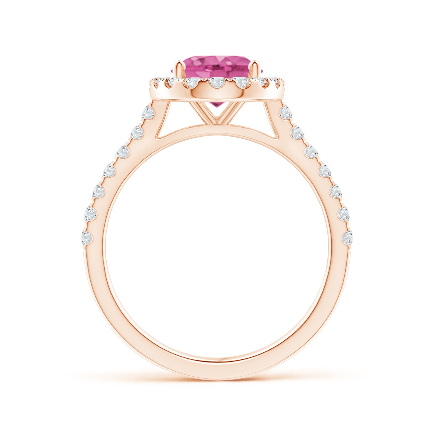 AAA - Pink Sapphire / 2.35 CT / 14 KT Rose Gold