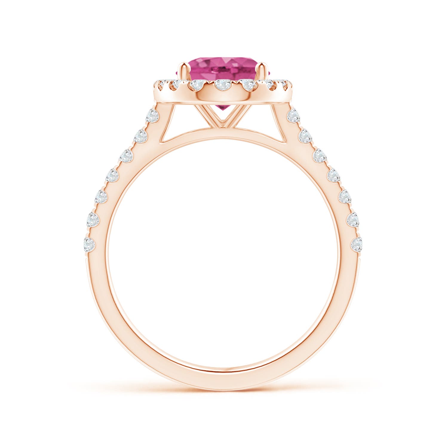 AAAA - Pink Sapphire / 2.35 CT / 14 KT Rose Gold