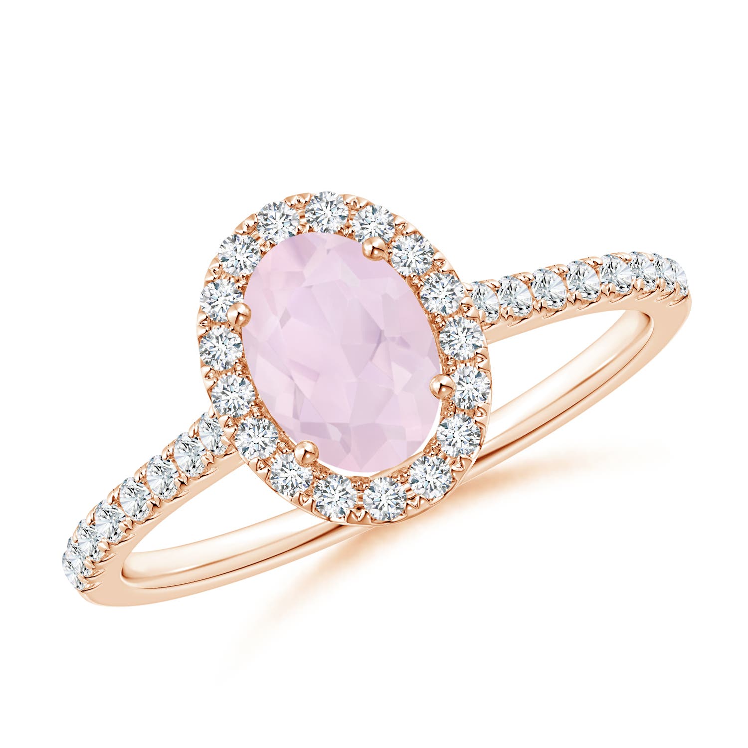 A - Rose Quartz / 0.96 CT / 14 KT Rose Gold