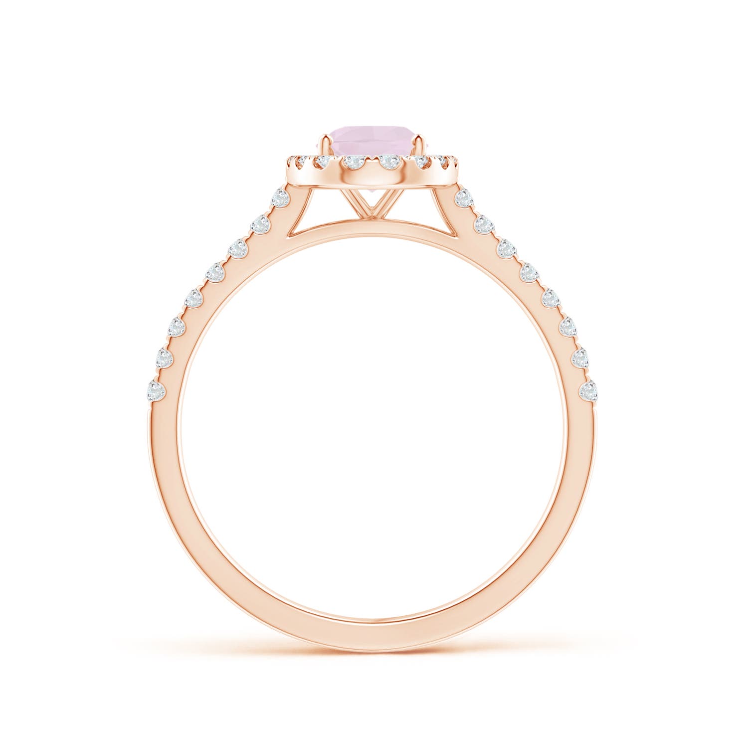 A - Rose Quartz / 0.96 CT / 14 KT Rose Gold