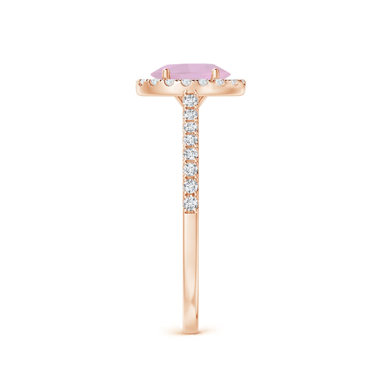 AAA - Rose Quartz / 0.96 CT / 14 KT Rose Gold