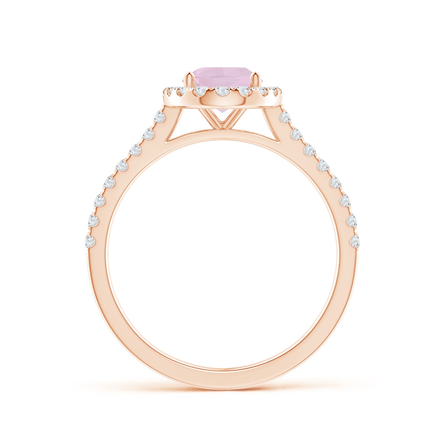 AA - Rose Quartz / 1.34 CT / 14 KT Rose Gold