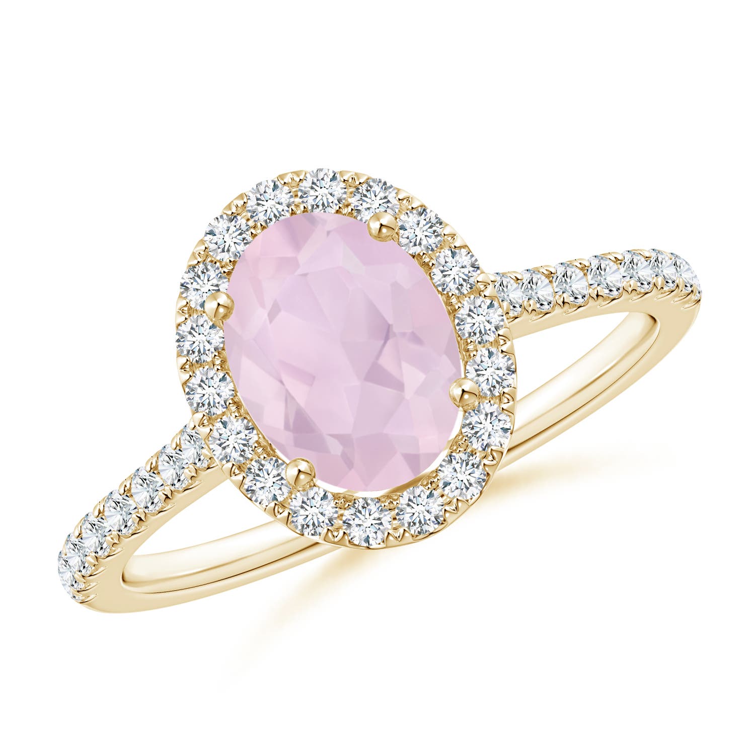 AA - Rose Quartz / 1.34 CT / 14 KT Yellow Gold