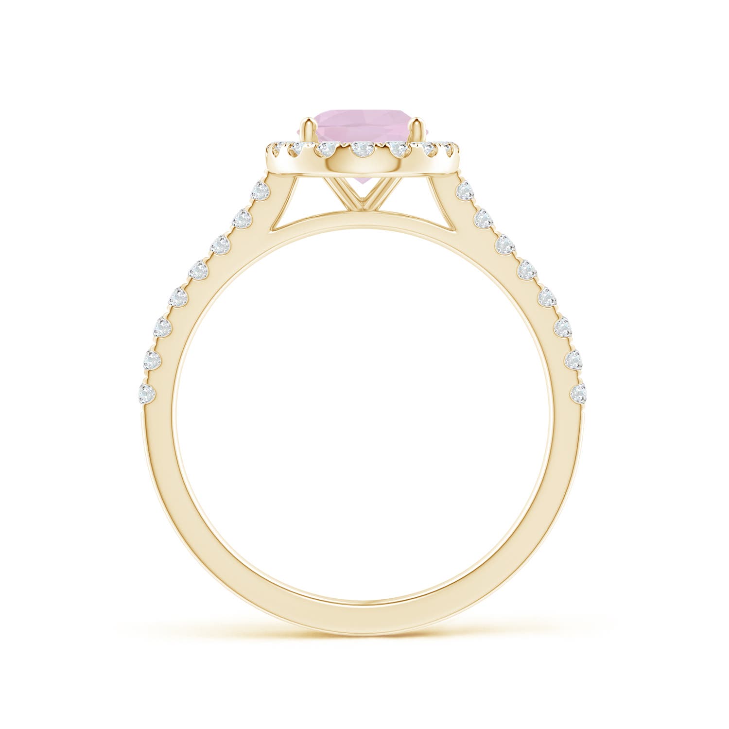 AA - Rose Quartz / 1.34 CT / 14 KT Yellow Gold