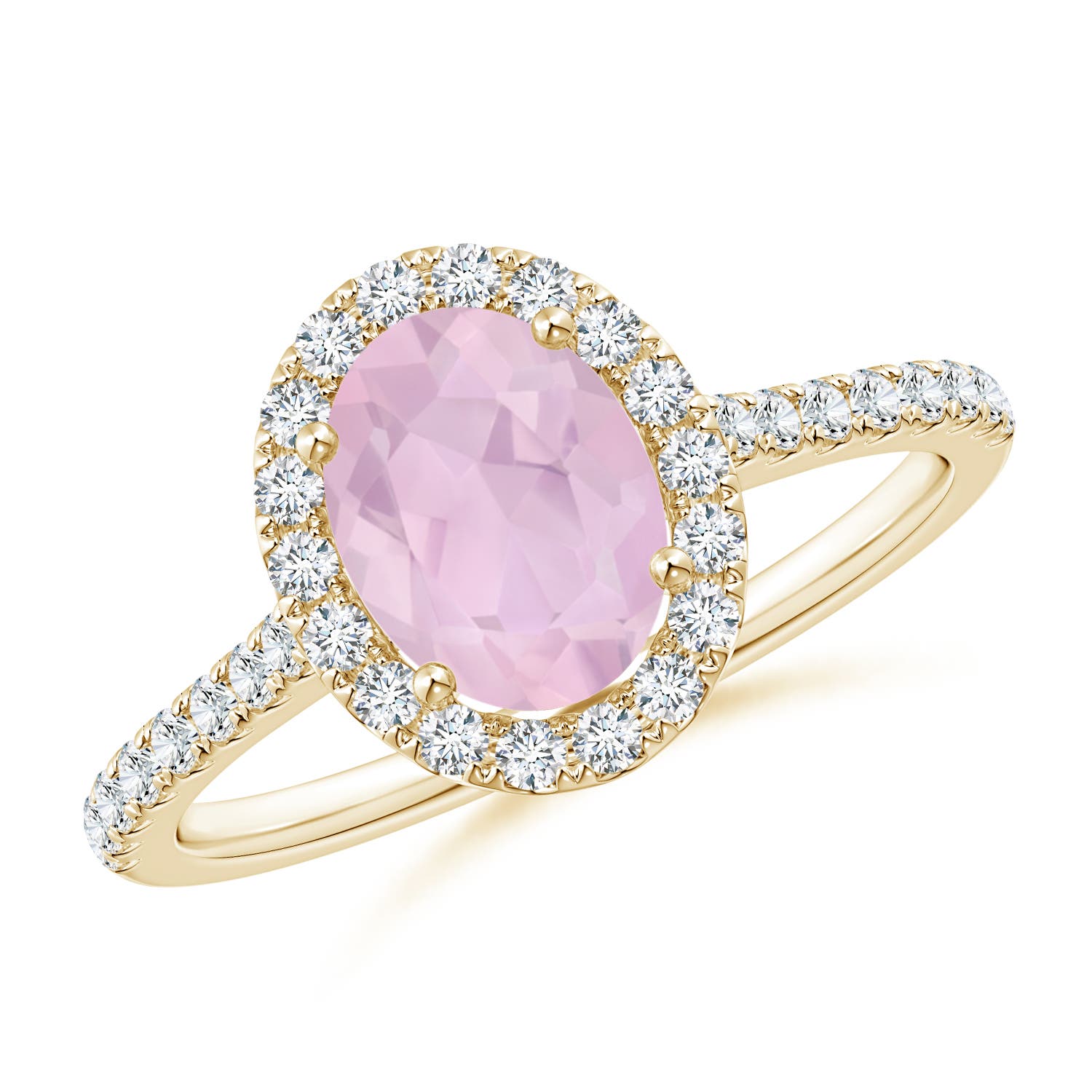 AAA - Rose Quartz / 1.34 CT / 14 KT Yellow Gold