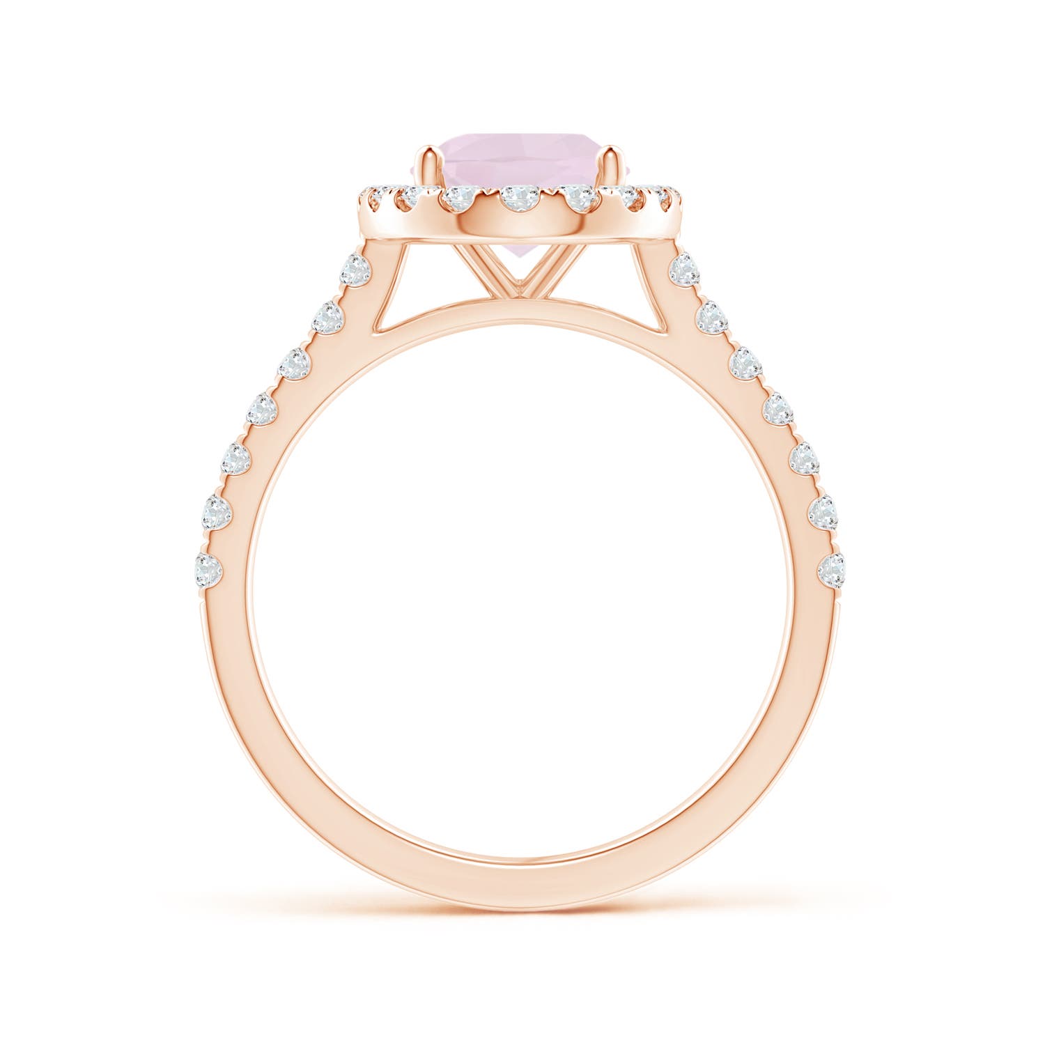 A - Rose Quartz / 1.97 CT / 14 KT Rose Gold