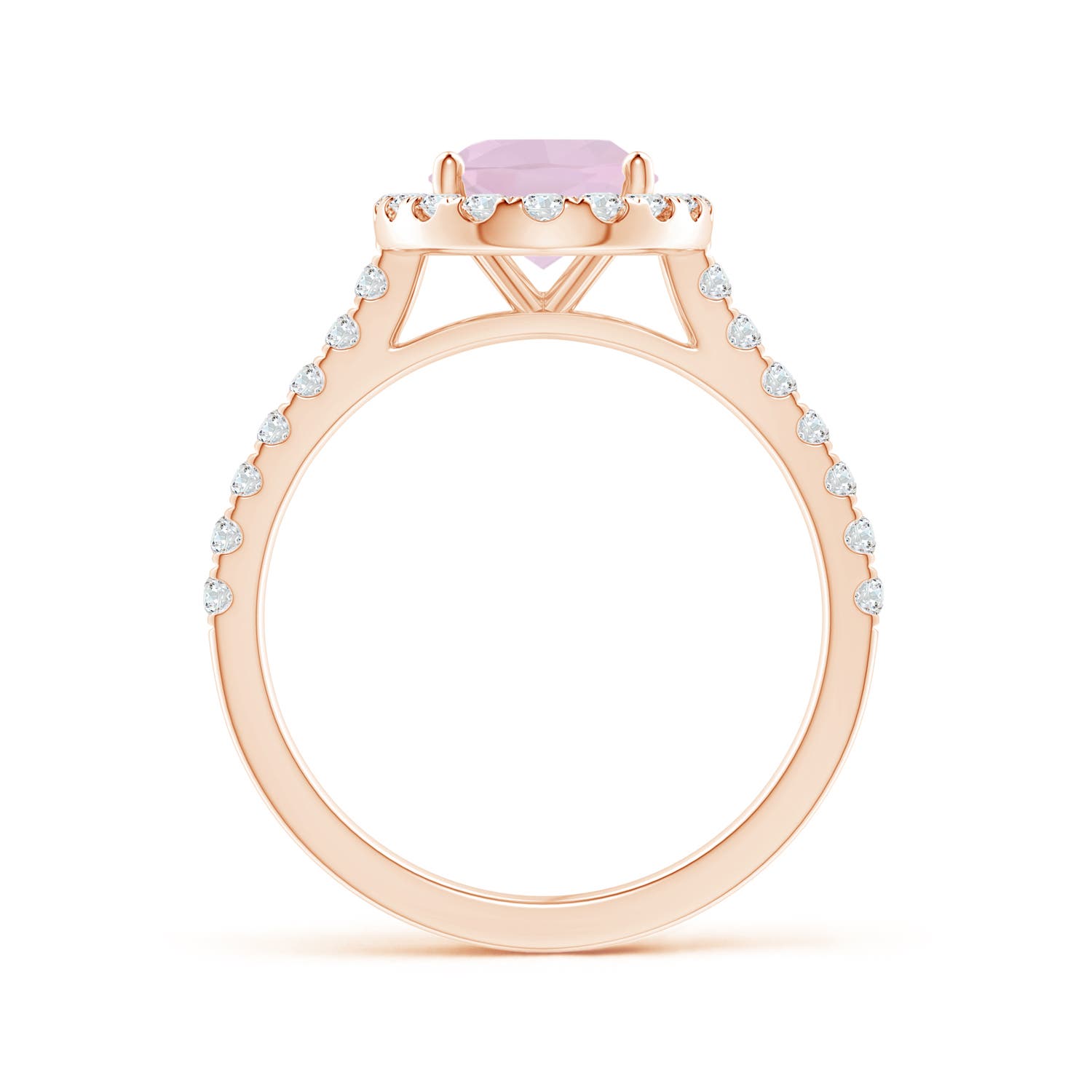 AA - Rose Quartz / 1.97 CT / 14 KT Rose Gold