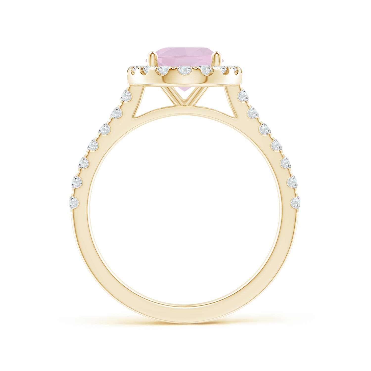 AA - Rose Quartz / 1.97 CT / 14 KT Yellow Gold