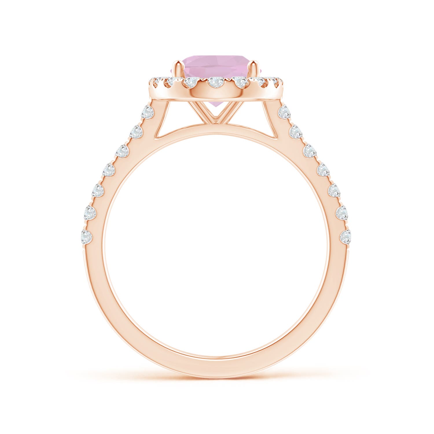 AAA - Rose Quartz / 1.97 CT / 14 KT Rose Gold