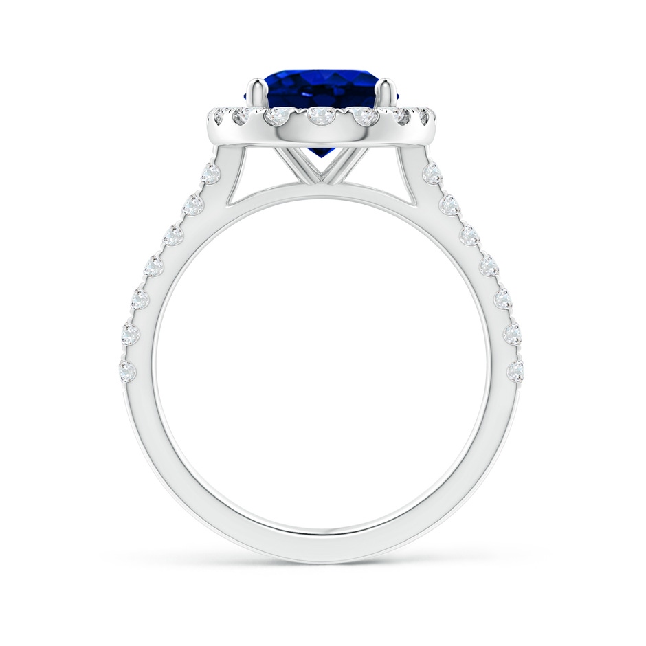 10x8mm Lab-Grown Oval Sapphire Halo Ring with Diamond Accents in 10K White Gold side 199