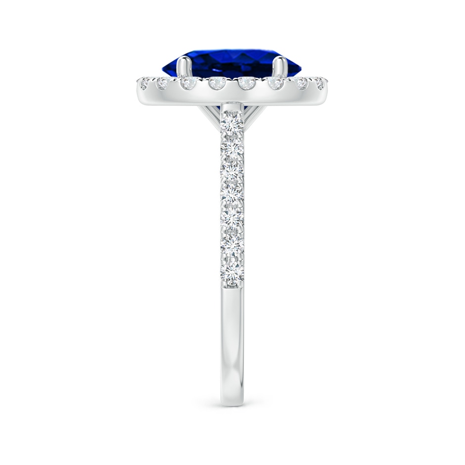 10x8mm Lab-Grown Oval Sapphire Halo Ring with Diamond Accents in 10K White Gold side 299
