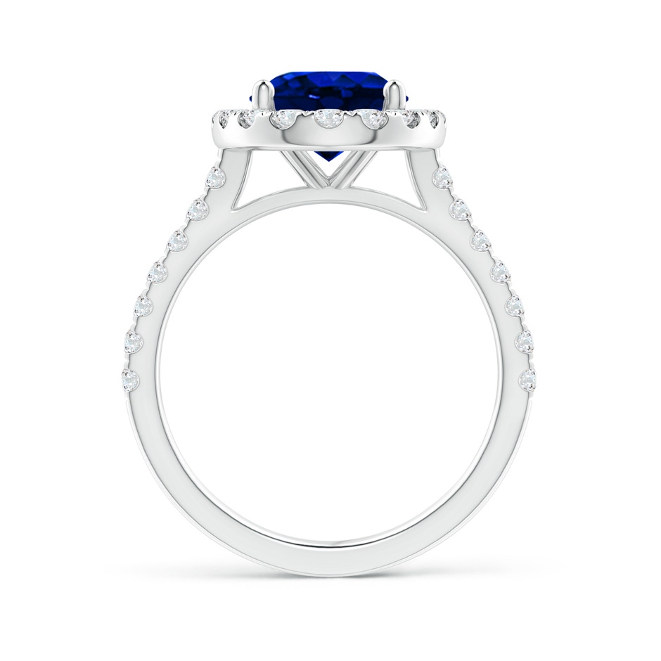 10x8mm Lab-Grown Oval Sapphire Halo Ring with Diamond Accents in White Gold side 199