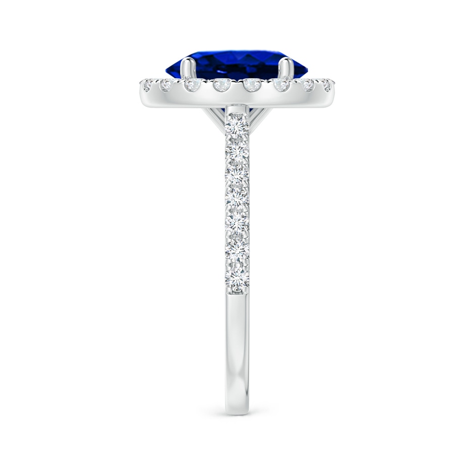 10x8mm Lab-Grown Oval Sapphire Halo Ring with Diamond Accents in White Gold side 299