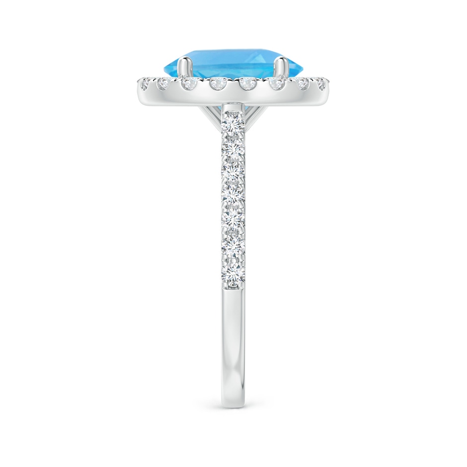 10x8mm AA Prong-Set Oval Swiss Blue Topaz Halo Ring with Diamond Accents in White Gold side 299