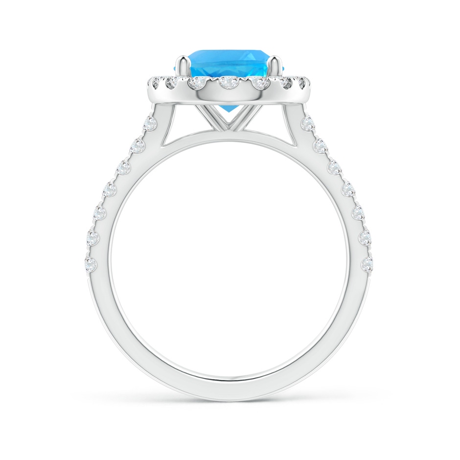10x8mm AAA Prong-Set Oval Swiss Blue Topaz Halo Ring with Diamond Accents in White Gold side 199