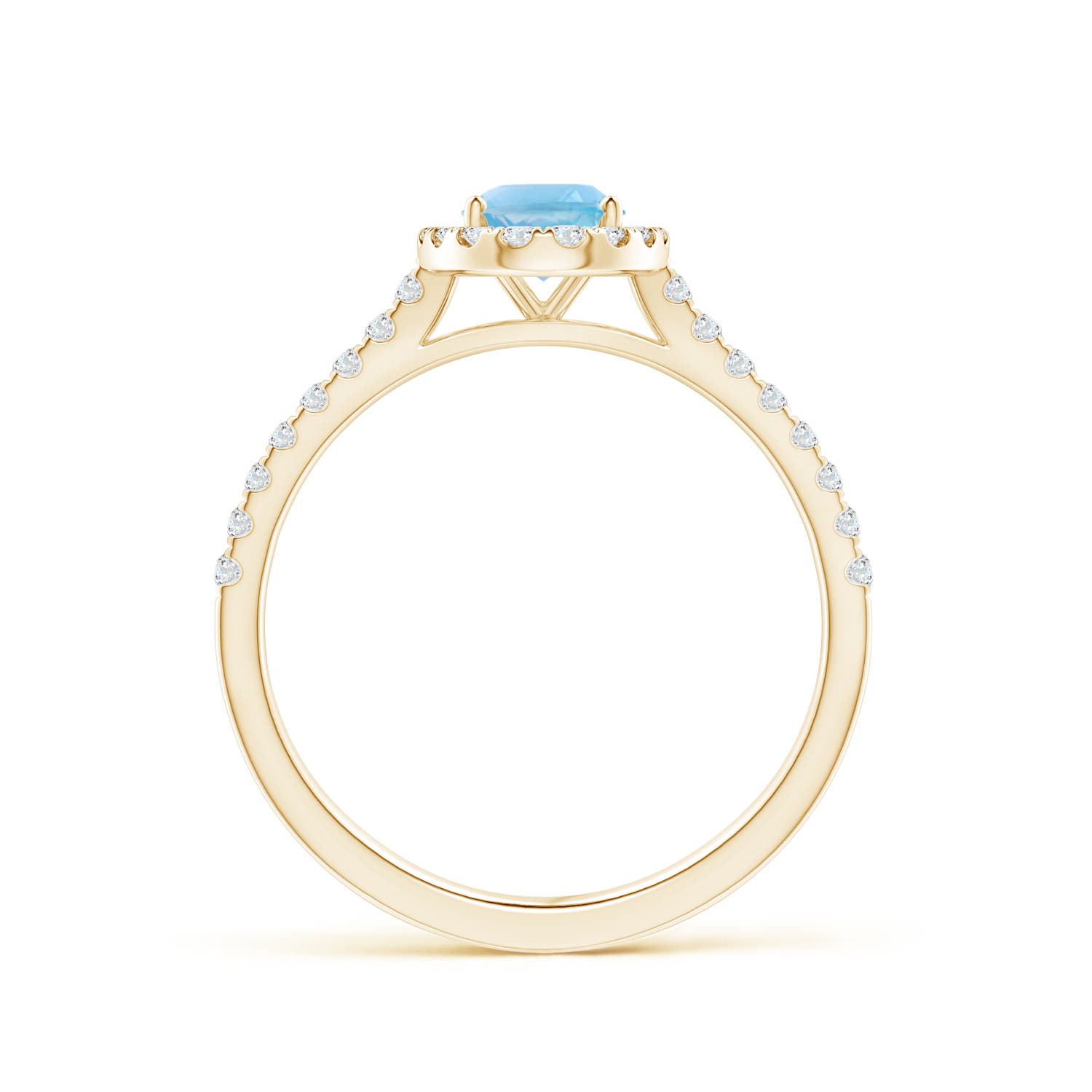 A - Swiss Blue Topaz / 1.21 CT / 14 KT Yellow Gold