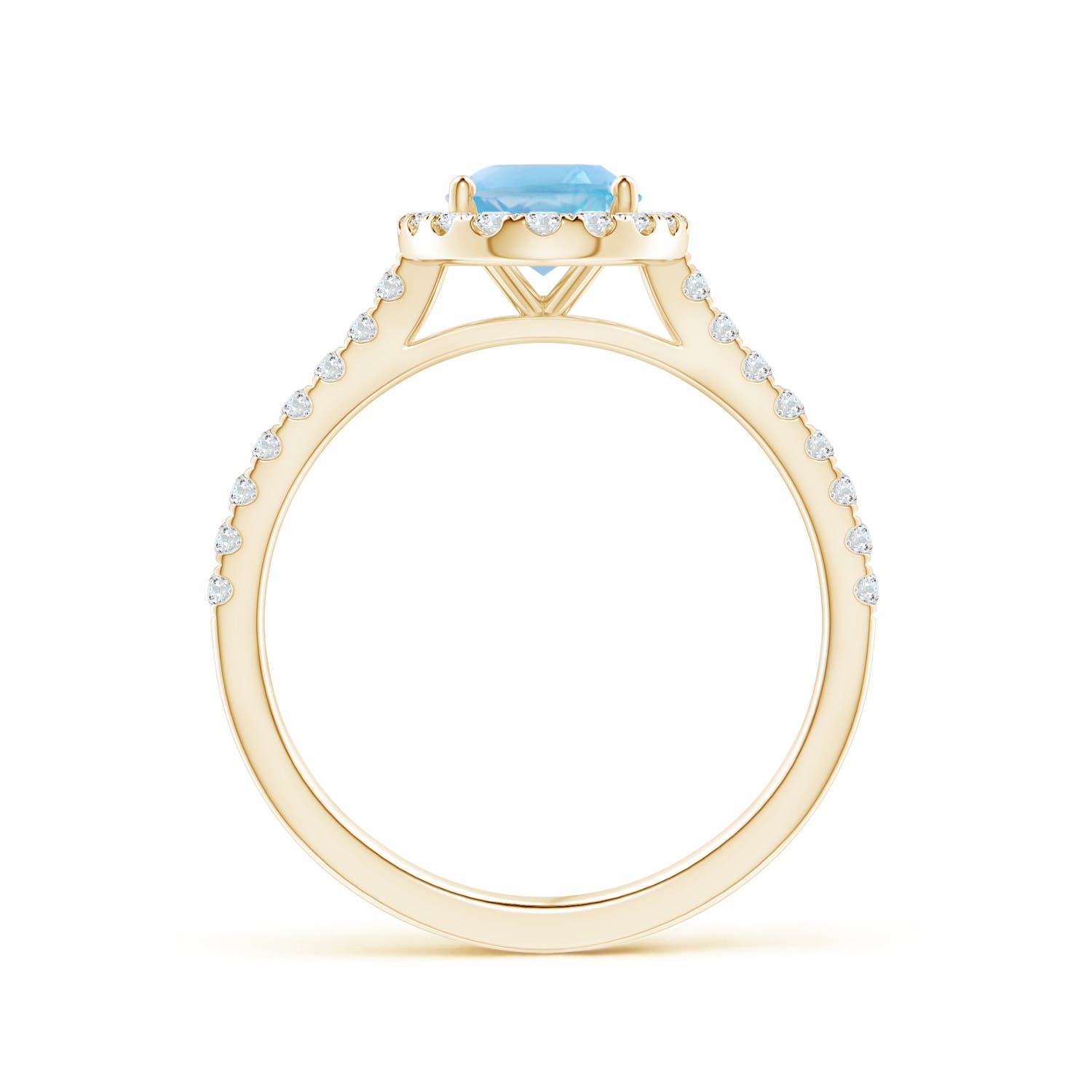 A - Swiss Blue Topaz / 1.84 CT / 14 KT Yellow Gold