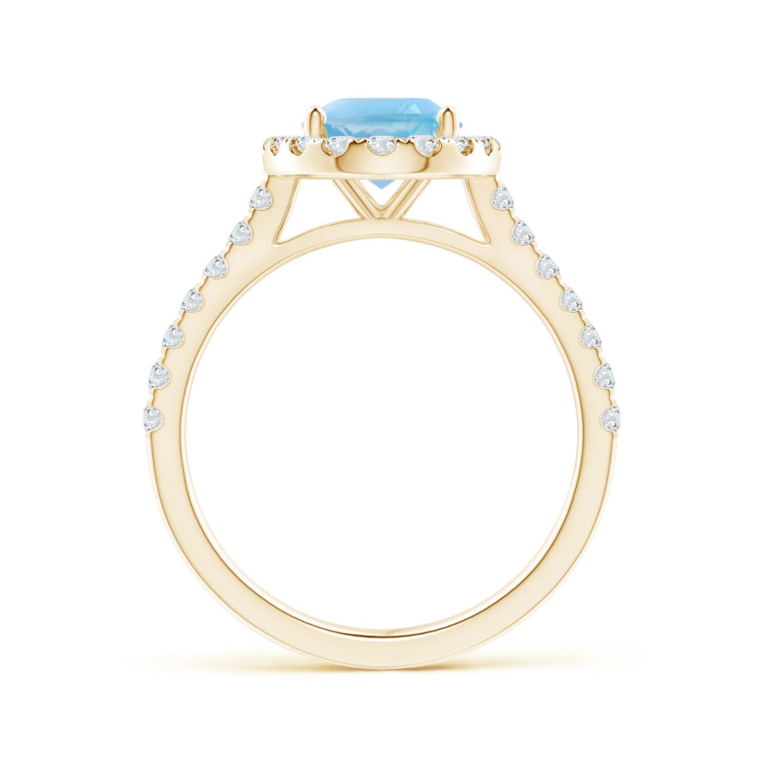 A - Swiss Blue Topaz / 2.7 CT / 14 KT Yellow Gold