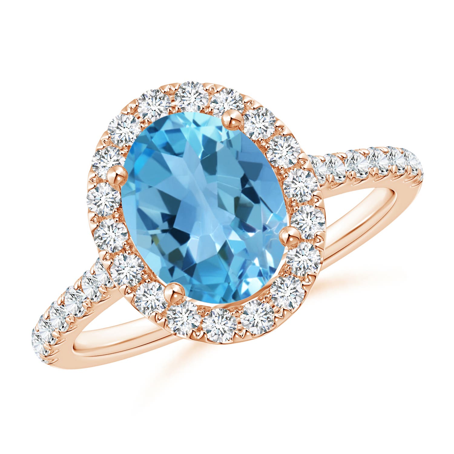 AA - Swiss Blue Topaz / 2.7 CT / 14 KT Rose Gold