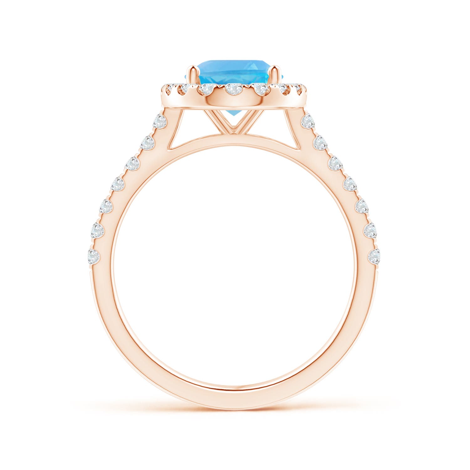 AA - Swiss Blue Topaz / 2.7 CT / 14 KT Rose Gold