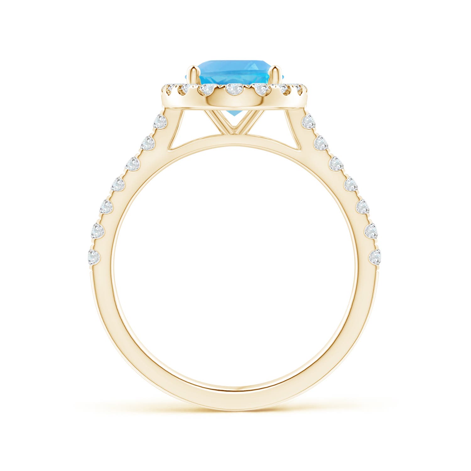 AA - Swiss Blue Topaz / 2.7 CT / 14 KT Yellow Gold