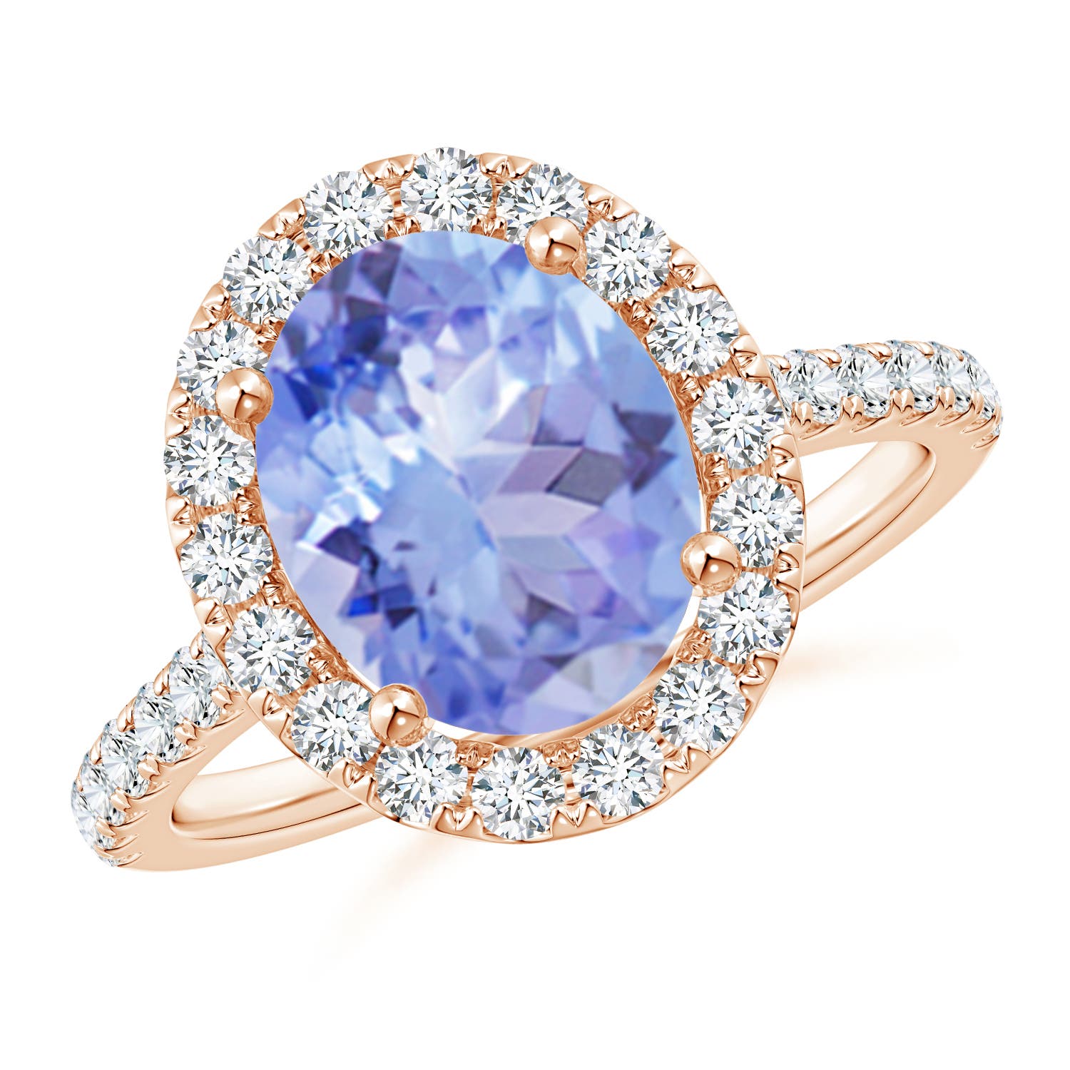 A - Tanzanite / 3.57 CT / 14 KT Rose Gold